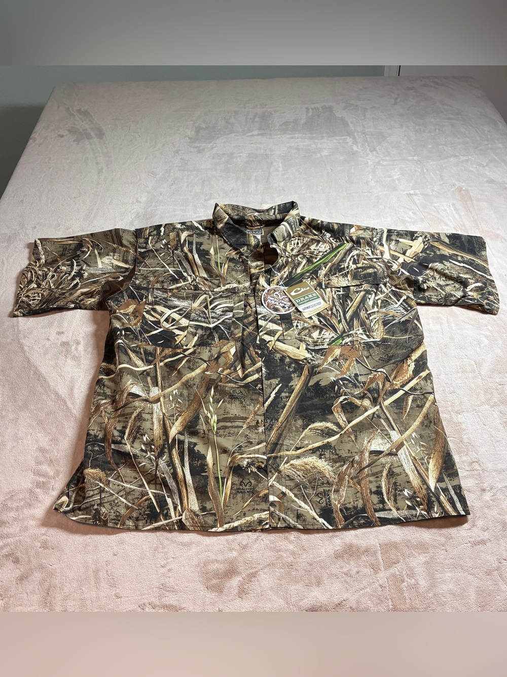 NWT Drake Waterfowl Wingshooter Shirt Realtree Max-5 Camo Men’s 2XL SS Vented